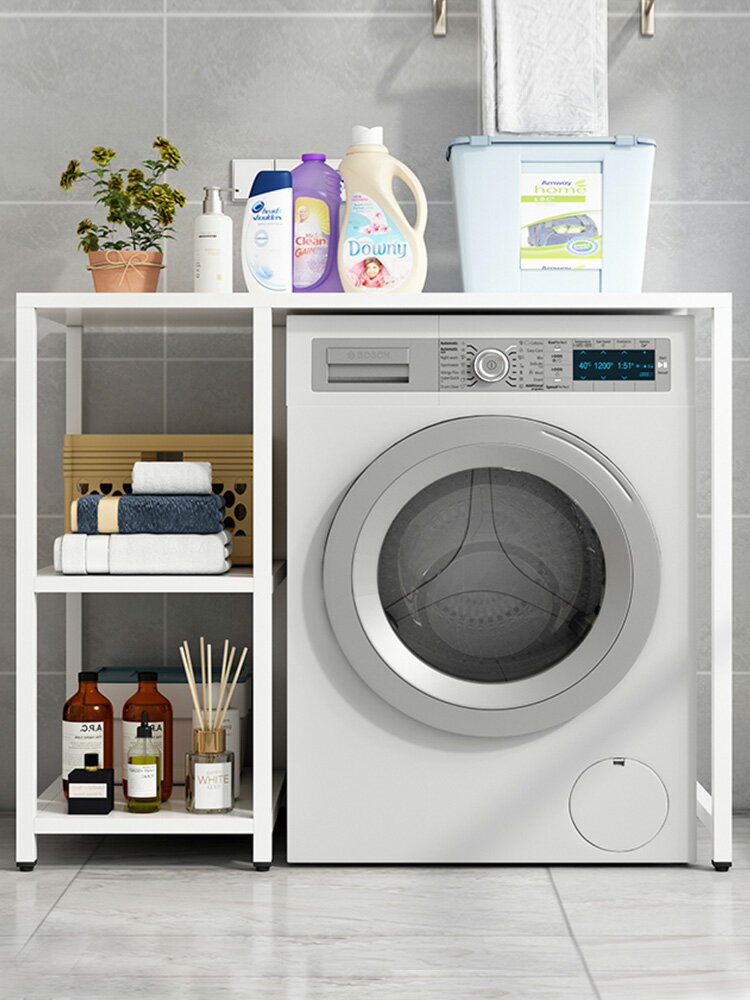 洗衣機置物架滾筒上方雙層洗碗機架洗衣機不銹鋼架子烘干機疊放架