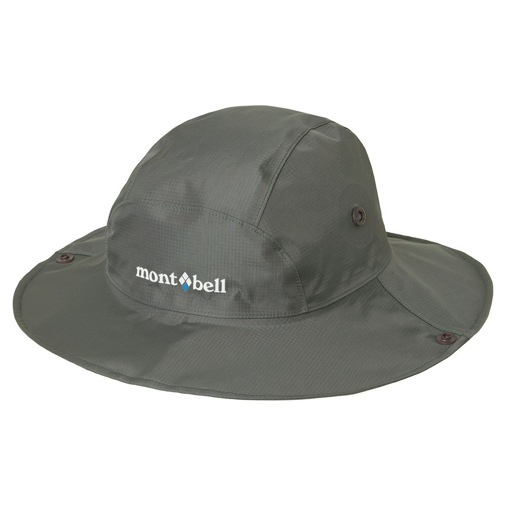 【【蘋果戶外】】mont-bell 1128656 SHAD 陰影灰【Gore-tex / 50D / 大盤帽】Strom Hat 圓盤帽 GTX 防曬 抗UV 防水帽