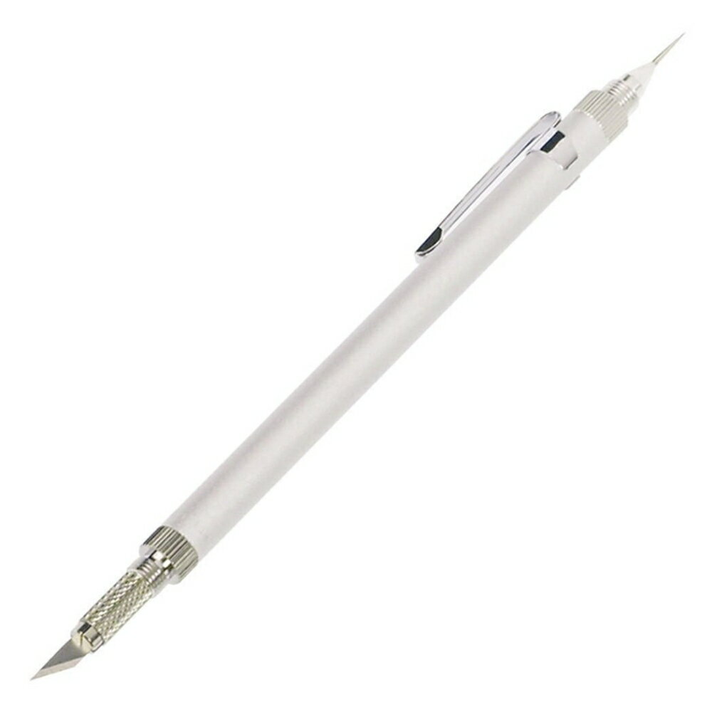 又敗家@日本製NT Cutter多功能雙頭筆刀9mm金屬筆刀D-1000P筆型美工刀精密筆刀(含30°/45°替刃和針)切割刀精密筆刀【全館299超取免運】【APP下單點數4倍送】