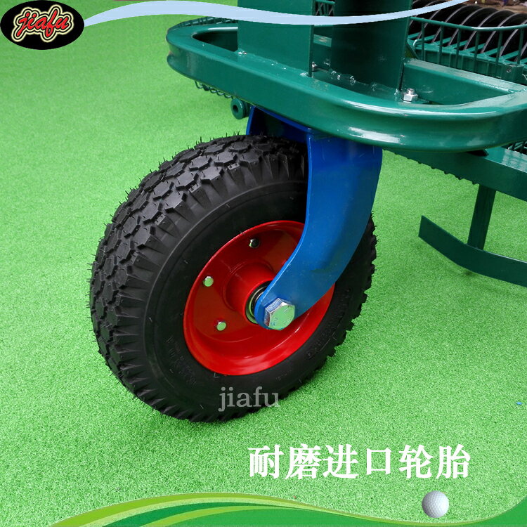 高爾夫撿球機輪子練習場機推撿球機導向輪兩聯三聯五聯輪胎配件【亞德機械五金家居】
