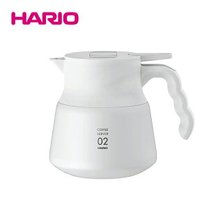 《HARIO》V60不鏽鋼保溫咖啡壺白PLUS 600ml VHSN-60-W