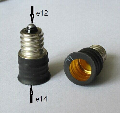 轉化E12-E14轉換頭/轉換器燈座燈座E12轉燈頭轉換E14/燈頭E12E14