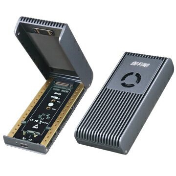 伽利略 M2NVU4F USB4 M.2 NVMe SSD翻蓋式外接盒(現貨) 40Gbps鋁合金風扇