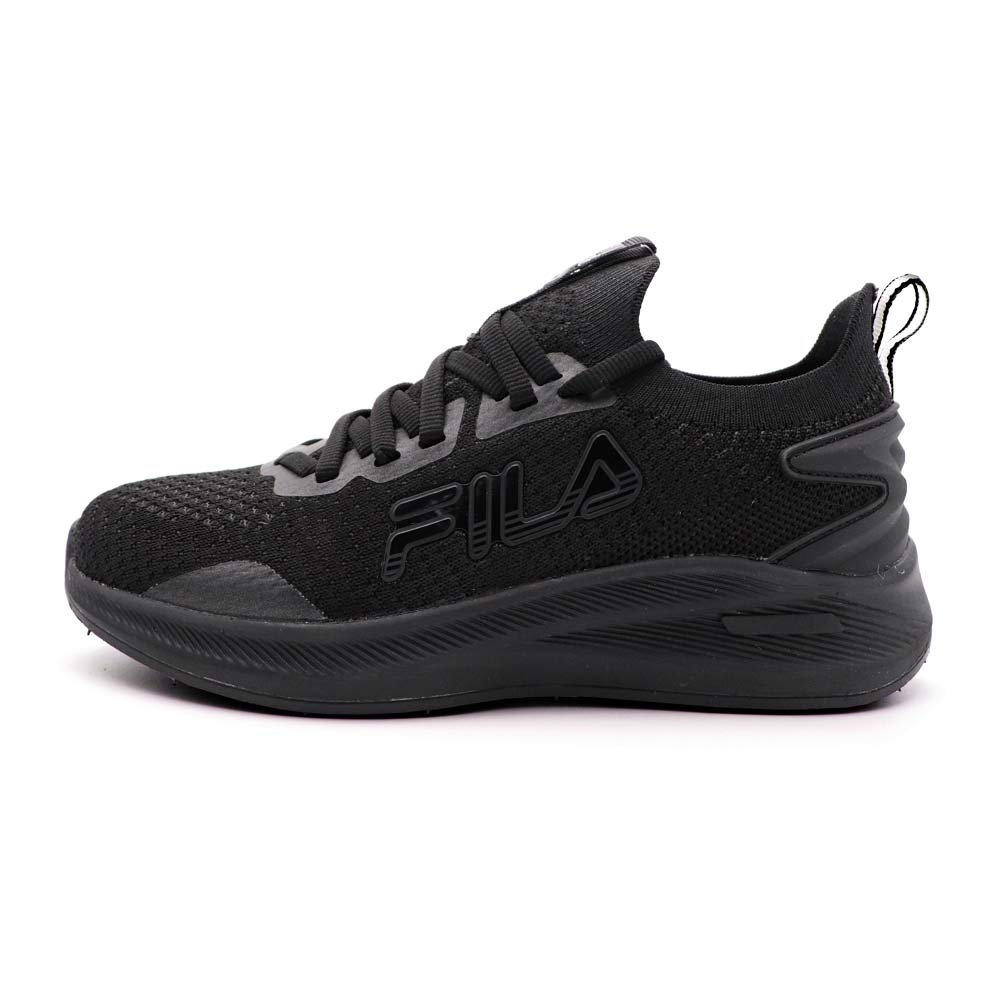 【全館滿額折】 Fila Water Resistant 黑 網布 套入式 輕量 防潑水 休閒 運動 慢跑鞋 女款 J2278【新竹皇家5-J1911X-000】