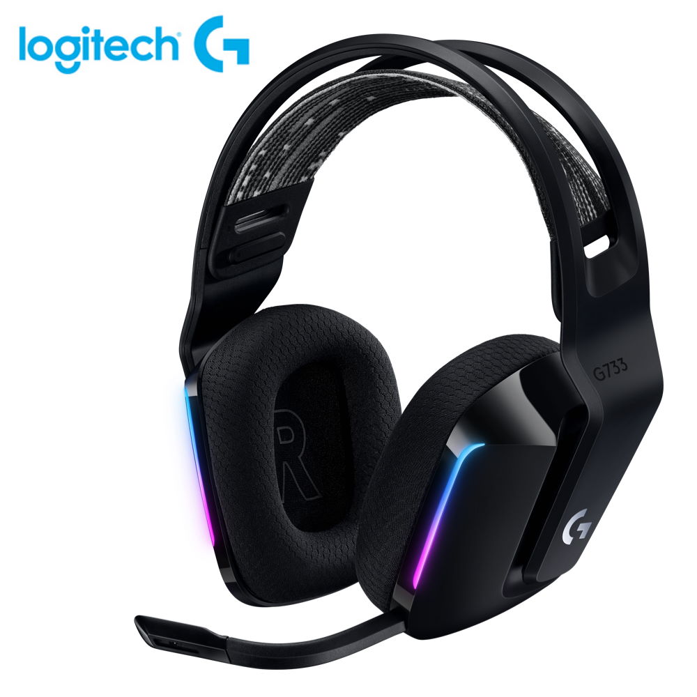 【Logitech 羅技】G733  RGB炫光無線電競耳機麥克風 / 神秘黑【三井3C】