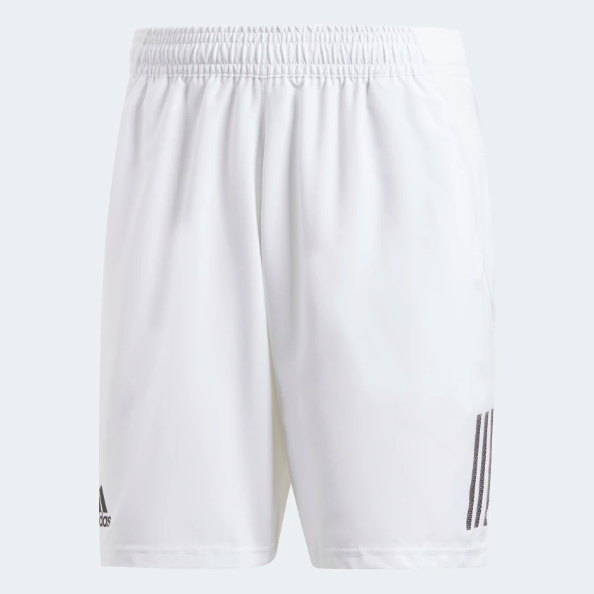 ADIDAS CLUB 3 STRIPES 男裝 短褲 訓練 慢跑 休閒 透氣 舒適 基本款 白【運動世界】DP0302【APP限定 | 單筆滿799元結帳輸入序號『GT-MEN1906』再折70元】