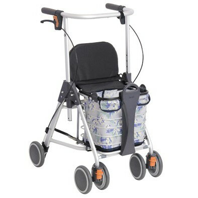 日本幸和TacaoF助行器KWAW07(小碎花) 帶輪型助步車 步行輔助車 助行椅