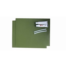 【夾網船修補包-18*14.5cm-1套/組】夾網船修補膠水 皮划艇 橡皮艇 充氣船專用(綠色修補片)-76033