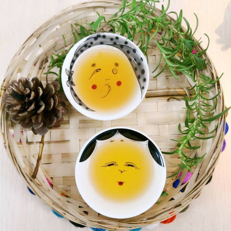 日本製 ❇️ ひよつとこ盃· おかめ盃 ❇️清酒杯 阿龜、火男 尺寸：7.8*3.2cm   40cc 產地 日本製