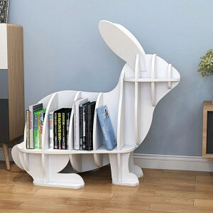 兔子圖書架兒童創意立式經濟型動物簡約多功能藝術小型家用落地