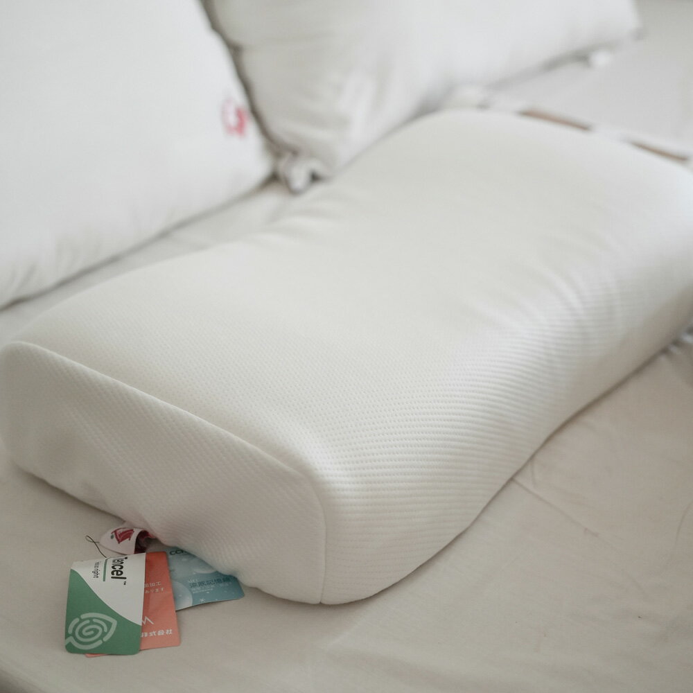 [ 天絲年糕枕 ] 人體工學枕 高密度泡綿 80D天絲表布大和抗菌防蟎 台灣製 現貨 枕頭 棉床本舖