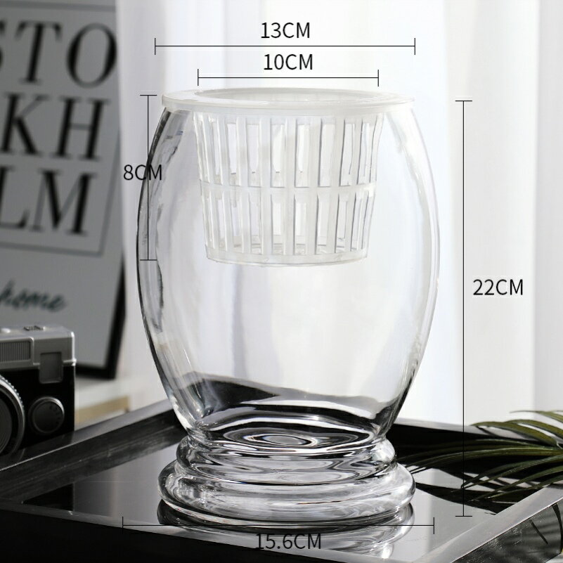 創意水培植物塑料花瓶透明水養綠蘿花盆容器插花瓶圓球形魚缸器皿
