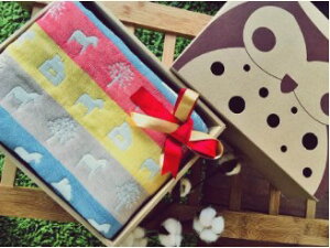 【HiBOU 喜福】幸運彩色木馬禮盒 (呼呼大睡被M號) (82.5X105cm) | 寶貝俏媽咪