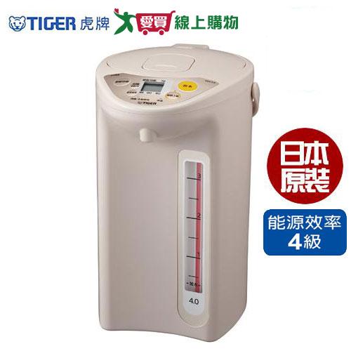 TIGER虎牌 4L微電腦液晶熱水瓶PDR-S40R-CU【愛買】