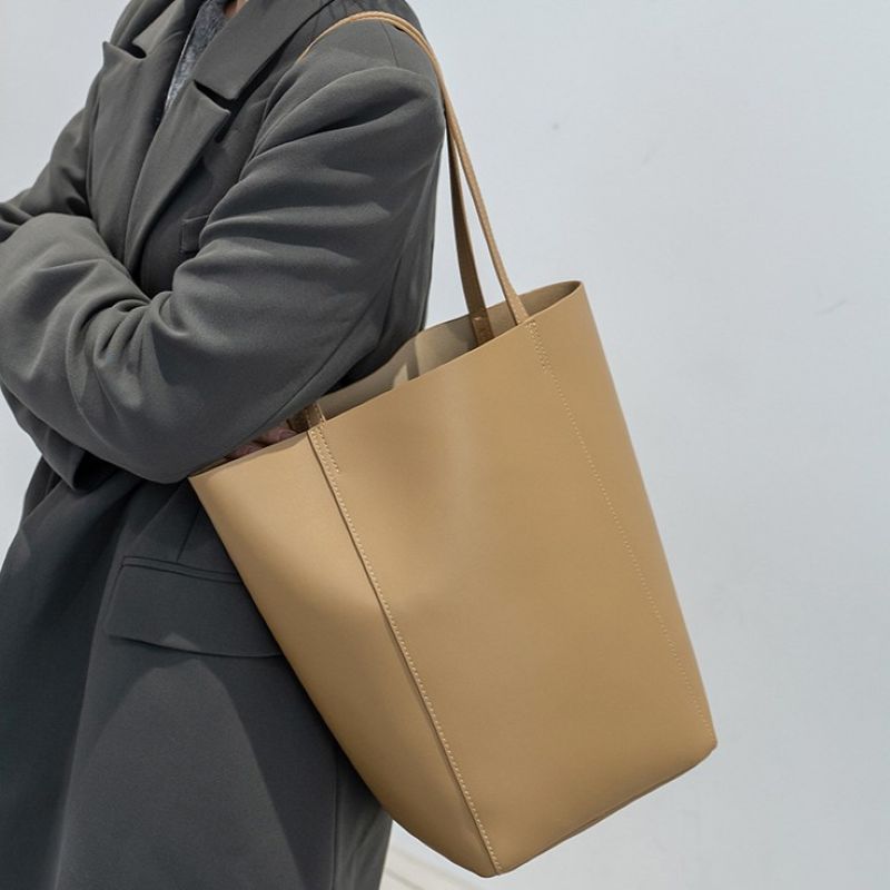 【米蘭精品】現貨+預購 真牛皮側背包手提包真皮革斜背包單肩包托特包隨身包-輕奢小眾單肩女包包5色74mk79