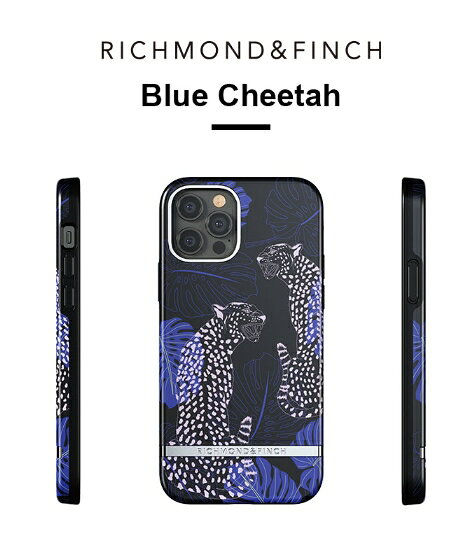Richmond&Finch iPhone 12/12 Pro 6.1吋 RF瑞典手機殼(寶藍花豹)