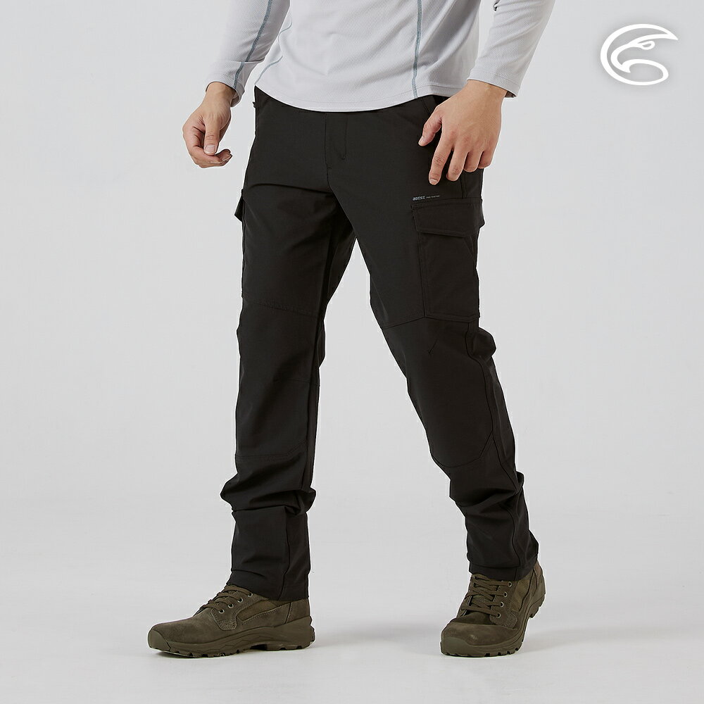 ADISI 男彈性撥水透氣恆溫快乾機能長褲(二側口袋) AP2521046 (M-3XL)｜魚鱗褲 防潑水 磨毛保暖 快乾