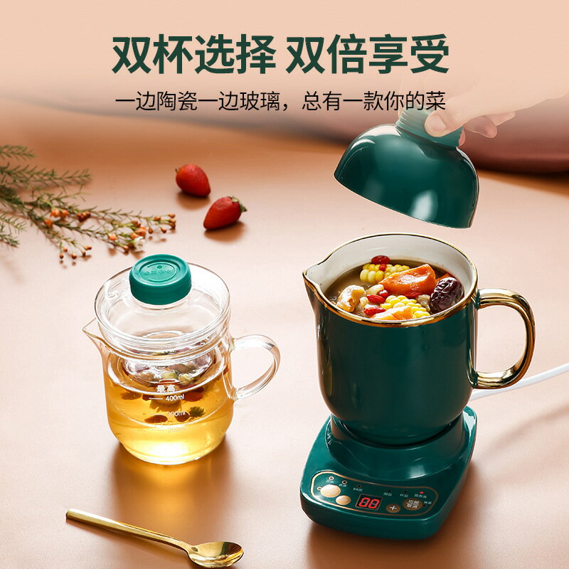 電燉杯110V伏養生壺中國臺灣煮茶器全自動玻璃電熱杯出口小家電