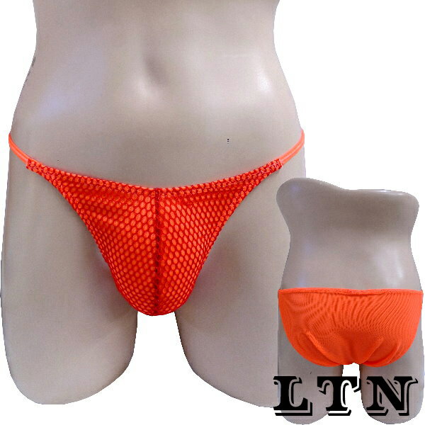 台灣製MIT透氣舒適性感男內褲．(LTN)C387橘/紅網-XL【本商品含有兒少不宜內容】