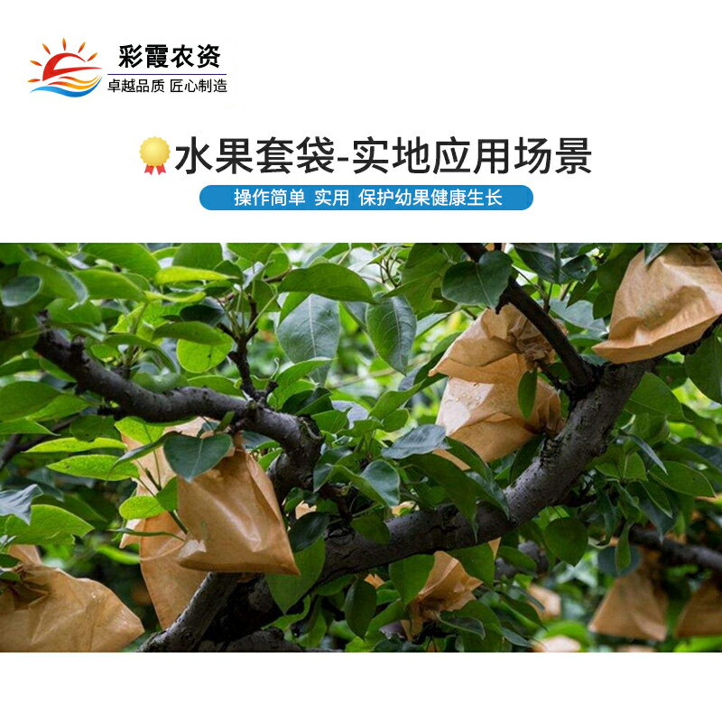 防蟲保護袋 水果套袋芒果梨黃桃子枇杷專用保護袋果樹防蟲防鳥防雨水紙袋【MJ15802】