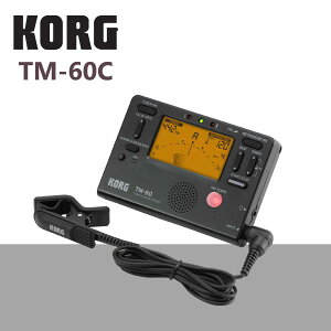 【非凡樂器】KORG【TM-60C】調音節拍器+調音夾線/功能齊全/黑/公司貨保固