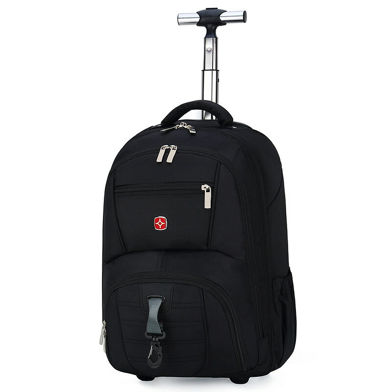 雙肩拉桿包旅行商務登機大容量拉桿背包男女書包電腦袋