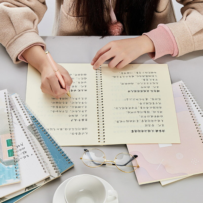 御寶閣乳酪手寫體練字帖抖音網紅字帖女生神仙字型漂亮少女初學者高中大學生硬筆牛奶陷阱鋼筆字貼鯨落體成人描紅臨摹紙