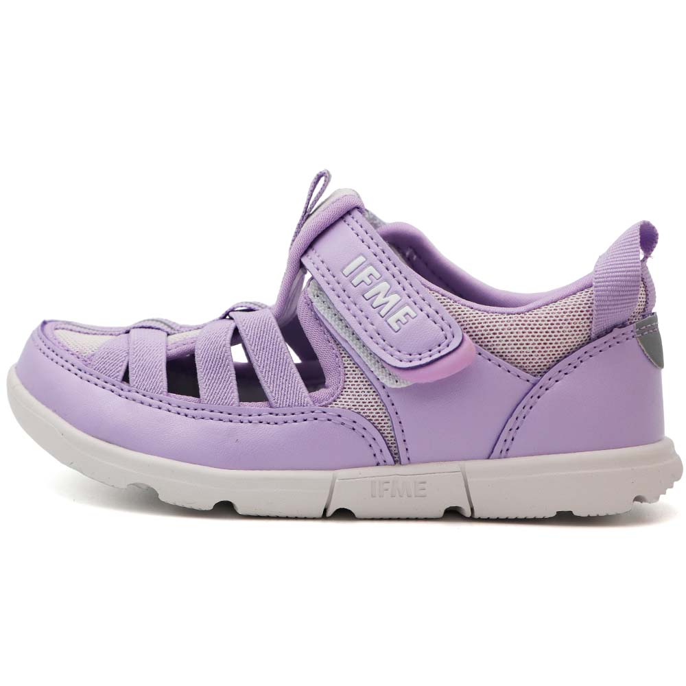 日本 IFME 機能童鞋 魔鬼氈 排水涼鞋 中童 紫 R9125 (IF30-341602)