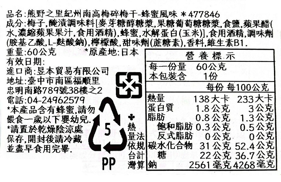 【江戶物語】熊野之里 紀州南高梅 碎梅干 盒裝 紫蘇/蜂蜜風味 碎梅粒 梅乾 梅肉 配飯食品 日式便當 飯糰 日本進口 2
