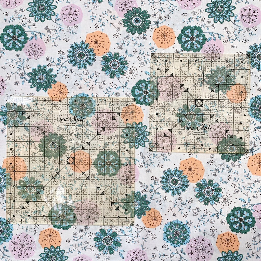 手作森林 台灣製【止滑定規尺】6.5"x6.5" 8.5"x8.5" 拼布尺 裁尺 裁布 厚度3mm Sew Mate