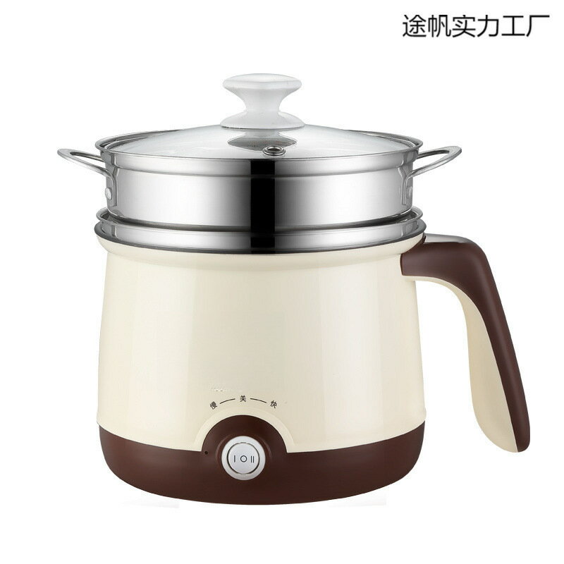 宿舍鍋電熱炒鍋家用小電鍋迷你煮飯鍋多功能學生煮面鍋火鍋神器【Snowbelle優選】