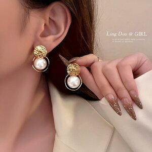時尚珍珠耳環2022年新款網紅小眾設計感耳飾女氣質高級感大氣耳釘