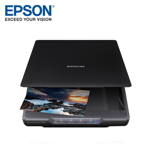 【EPSON 愛普生】Perfection V39 輕薄照片/書本掃描器 【免網登直接送85午茶序號】【三井3C】