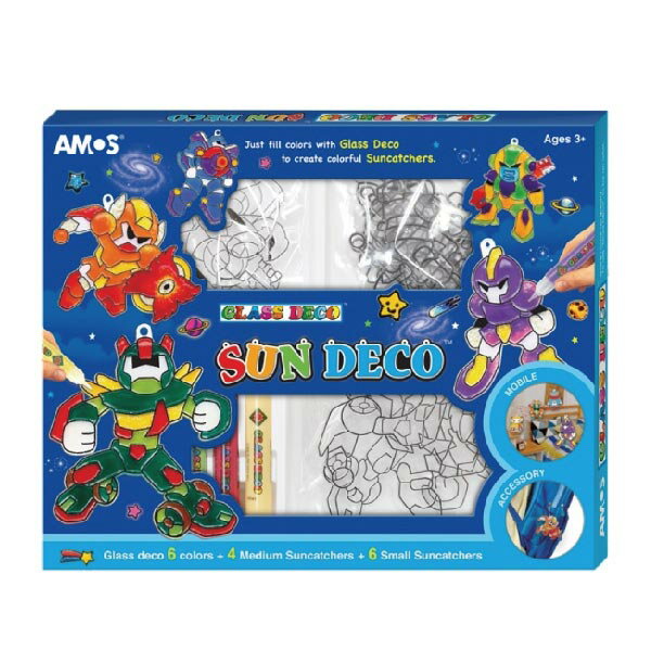 AMOS 阿摩斯 韓國原裝 6色 壓克力 模型版 DIY 玻璃彩繪膠-SD款 / 組 SD10P6-SD