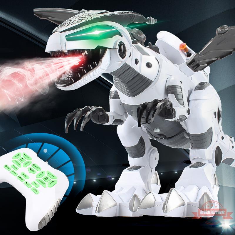 大號遙控恐龍智能機械戰龍電動恐龍仿真動物電動霸王龍男孩玩具