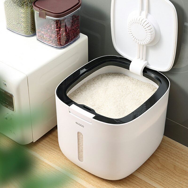 廚房裝米桶防蟲防潮密封家用米缸20斤面粉儲存罐10網紅收納儲米箱