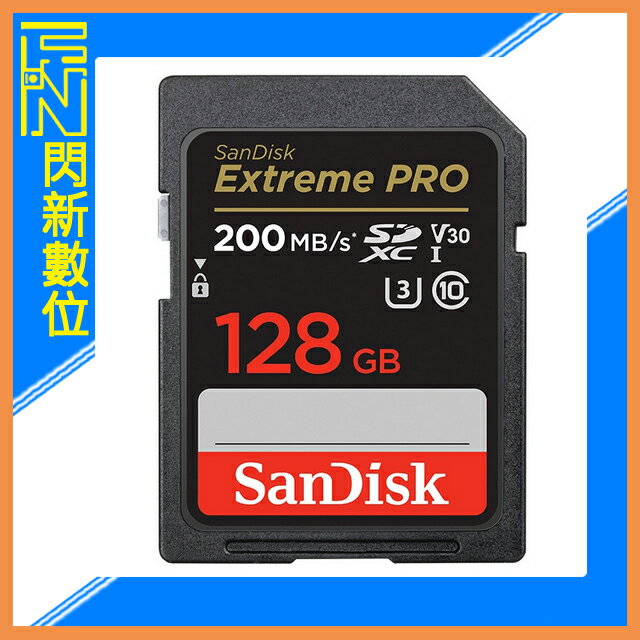SanDisk Extreme PRO SDXC 128GB/128G Class10 200MB/s 記憶卡(公司貨)【APP下單4%點數回饋】
