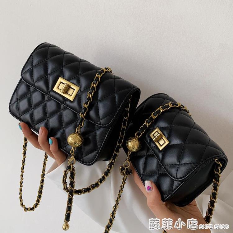 側背包 迷你時尚秋冬小包包女新款潮百搭網紅單肩包高級感錬條斜挎包 全館免運