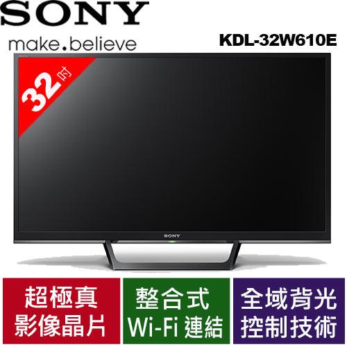 <br/><br/>  SONY 索尼 KDL-32W610E 32型液晶電視(不含安裝)<br/><br/>