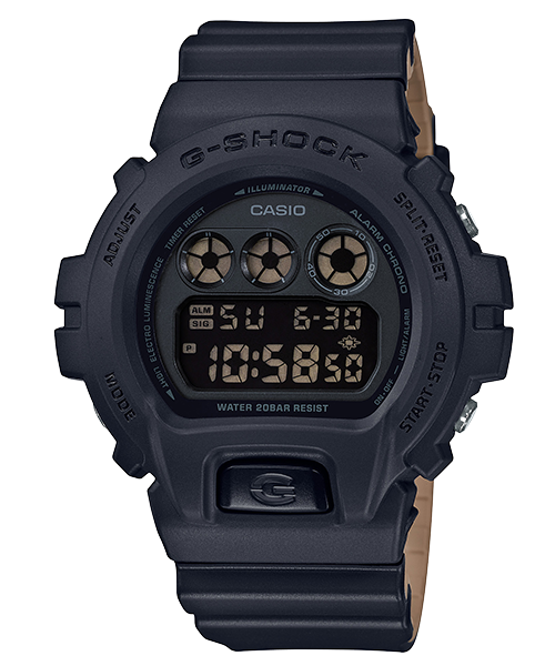 CASIO 卡西歐 DW-6900LU-1DR G-SHOCK 霧面坦克手錶 黑 咖啡 50mm