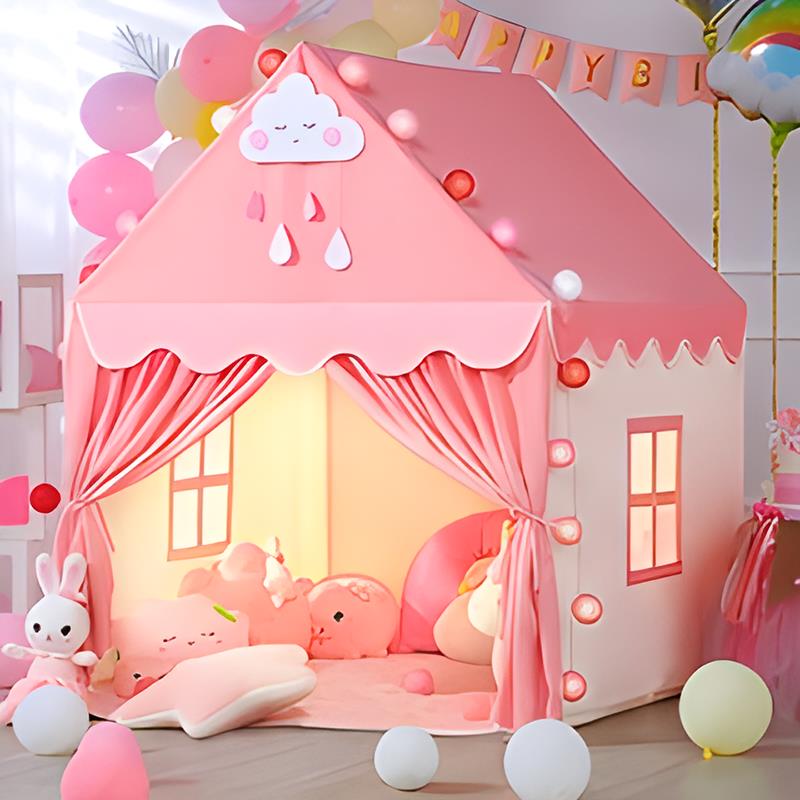 免運 可開發票 兒童帳篷室內家用寶寶游戲屋男孩女孩公主城堡可睡覺玩具屋小房子