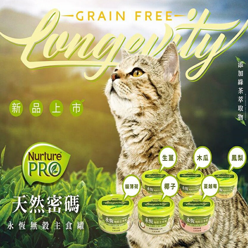 【Nurture PRO天然密碼】年終慶 永恆無穀主食罐96罐組 6種口味 80G⭐寵物周年慶-9月滿1999抽多尼斯寵物自動餵食器⭐