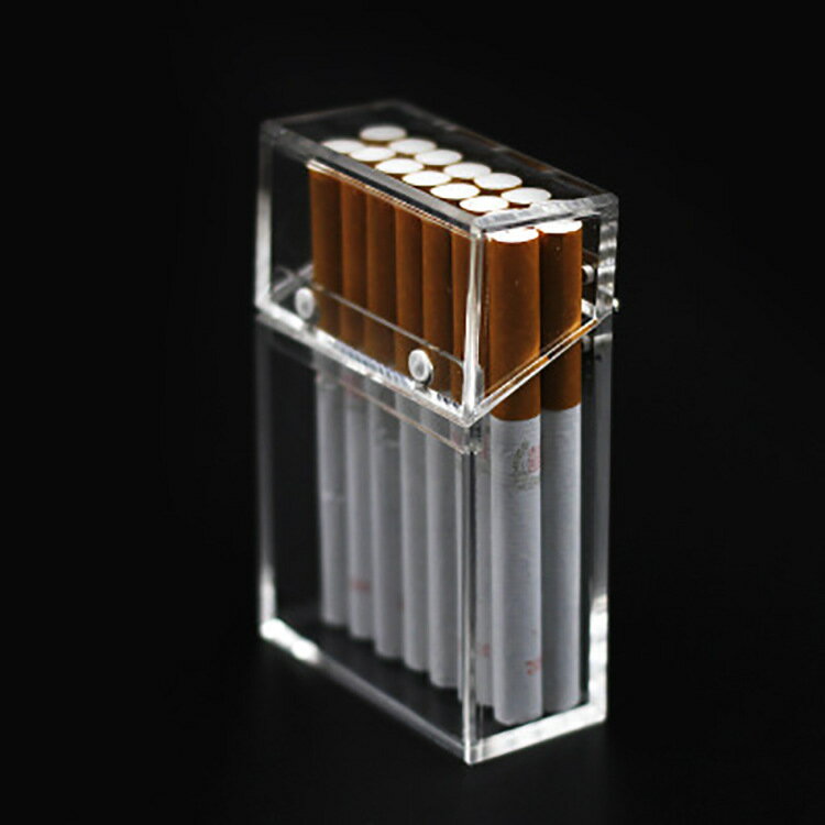 看清本質 透明菸盒 加厚便攜式打火機菸盒包