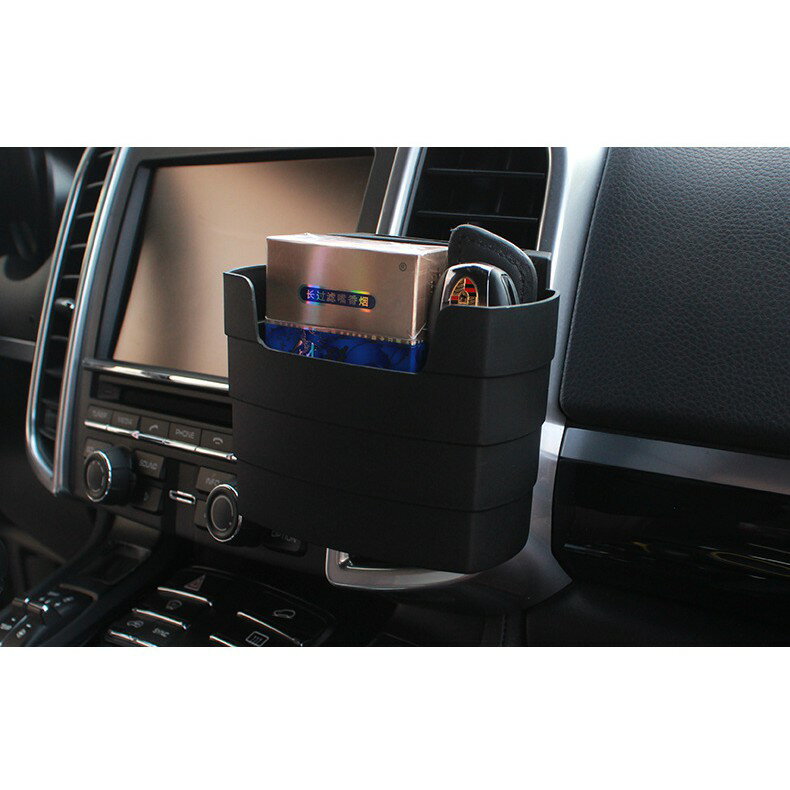 薯條杯架 車載置物盒 多功能車用置物桶 [974]