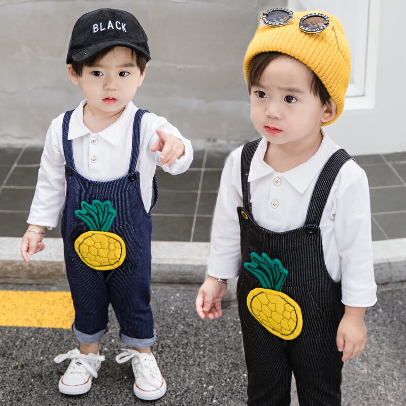 男童秋裝套裝新款男寶寶0一1-3歲春季嬰兒童裝韓版小孩潮衣服
