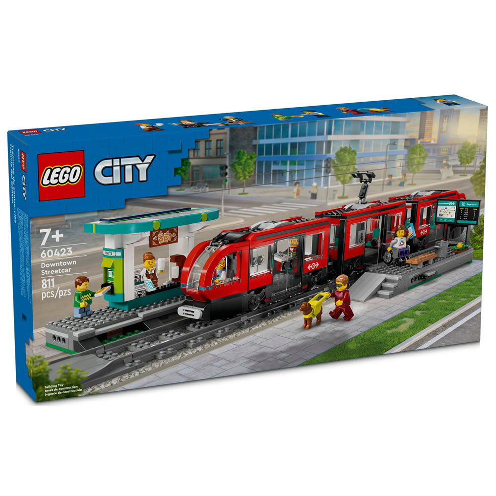 樂高LEGO 60423 City 城市系列 市區路面電車和車站