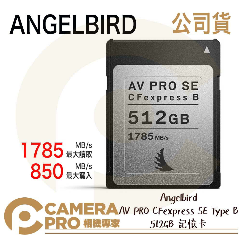 ◎相機專家◎ 天使鳥 Angelbird AV PRO CFexpress SE Type B 512GB 512G 記憶卡 公司貨【跨店APP下單最高20%點數回饋】