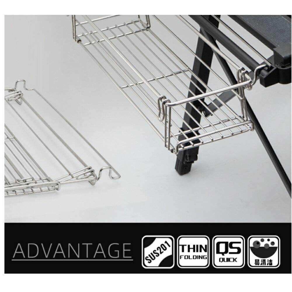 美麗大街【114040813】 戶外IGT鋁板桌拓展掛架折疊桌配件便攜式置物架桌面掛籃延伸掛架 4