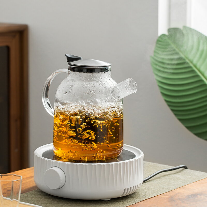 云窩耐高溫玻璃煮茶壺電陶爐專用單壺耐熱茶壺燒水壺可加熱大容量