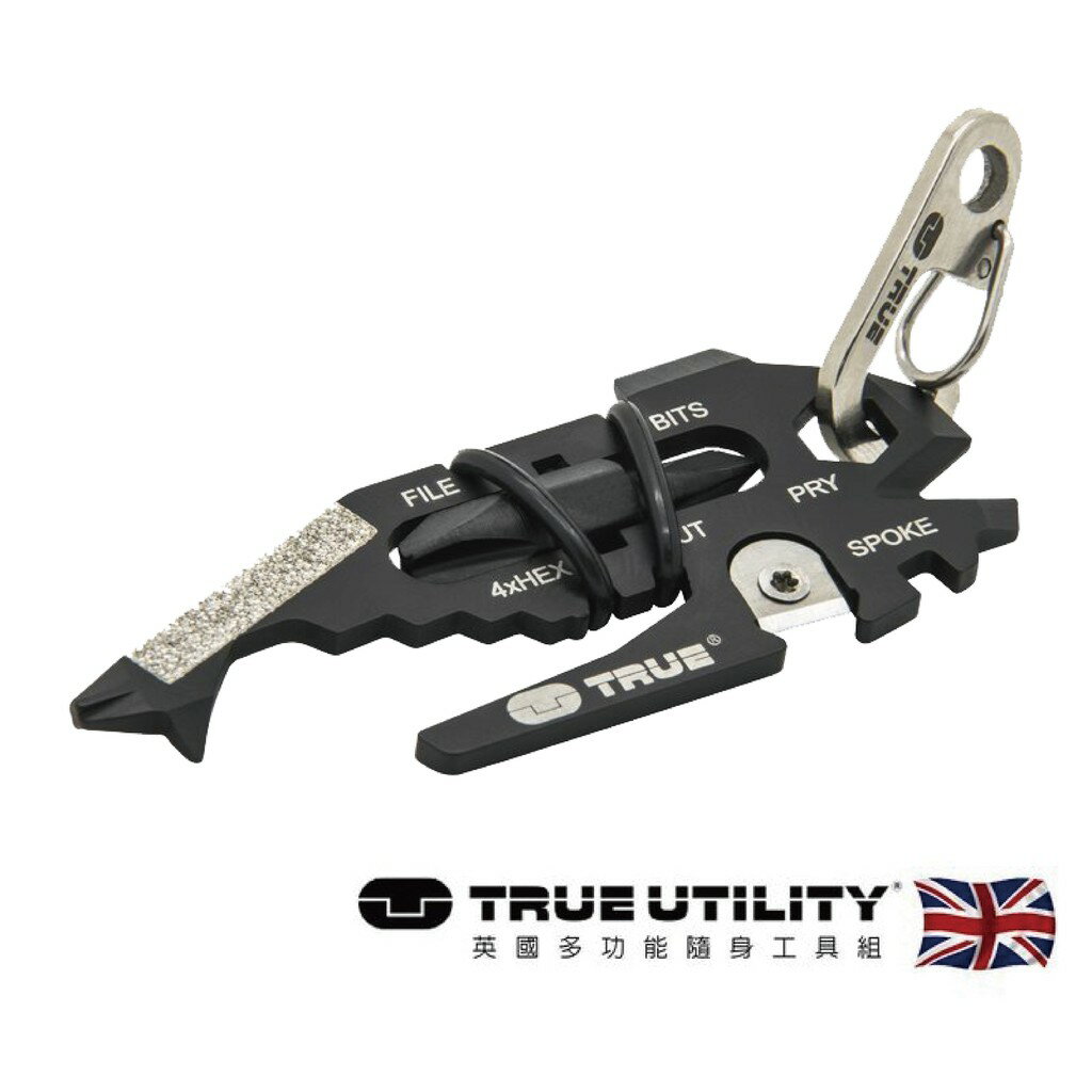 【TRUE UTILITY】英國多功能18合1鯨魚造型工具組Fishface-吊卡版 TU206K